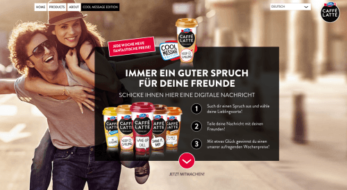 Emmi CAFFÈ LATTE Coolmessage Digitalkampagne