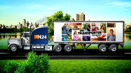 Online, On air und On the road! / Aktion zum Start von "Die Transporter - Let«s move it!" / N24 ruft Zuschauer auf, den #letsmoveit-Truck auf verrckte Transport-Missionen zu schicken