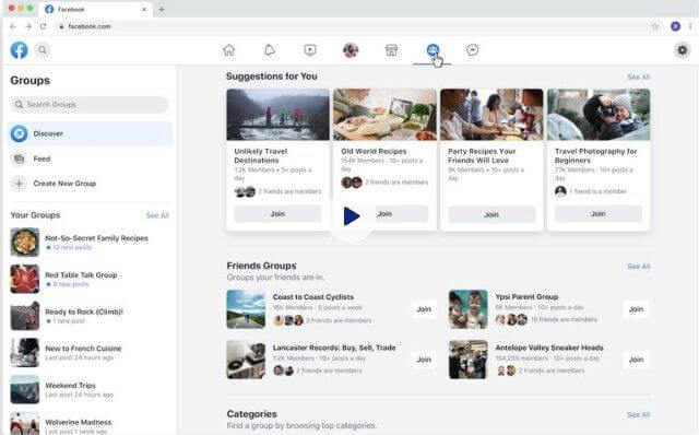 Facebook redesignt Desktop App