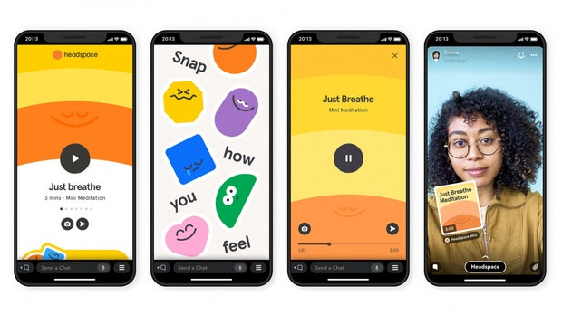 Scrrenshots des neuen Snapchat Features Snap Minis