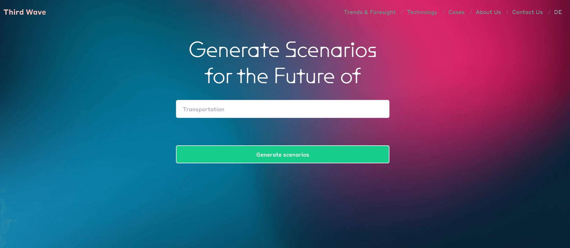 Der Zukunfts-Szenario Generator 